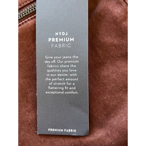 NYDJ Lift Tuck Pants Women’s Size 18 Sculpting Slimming Tech Burgundy - Picture 6 of 7